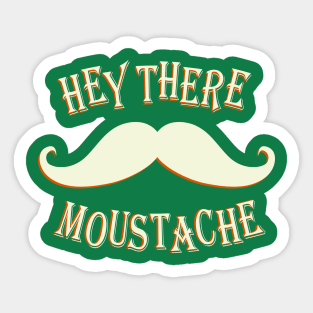 Funny Moustache Gift Sticker